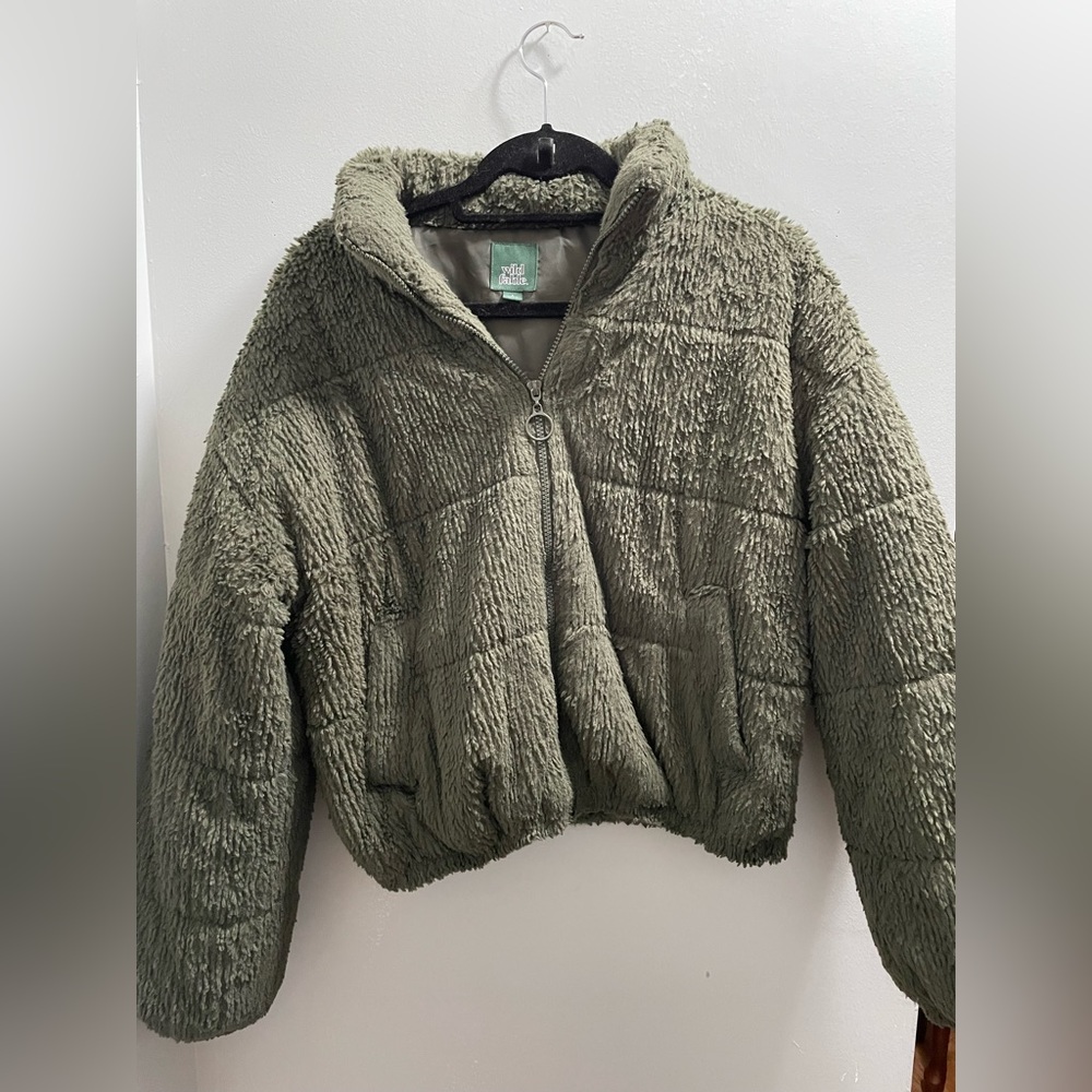 💥💥 WILD FABLE army green puffer bomber jacket 💥💥